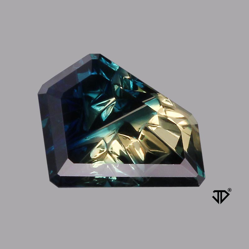 Parti Color Australian Sapphire gemstone