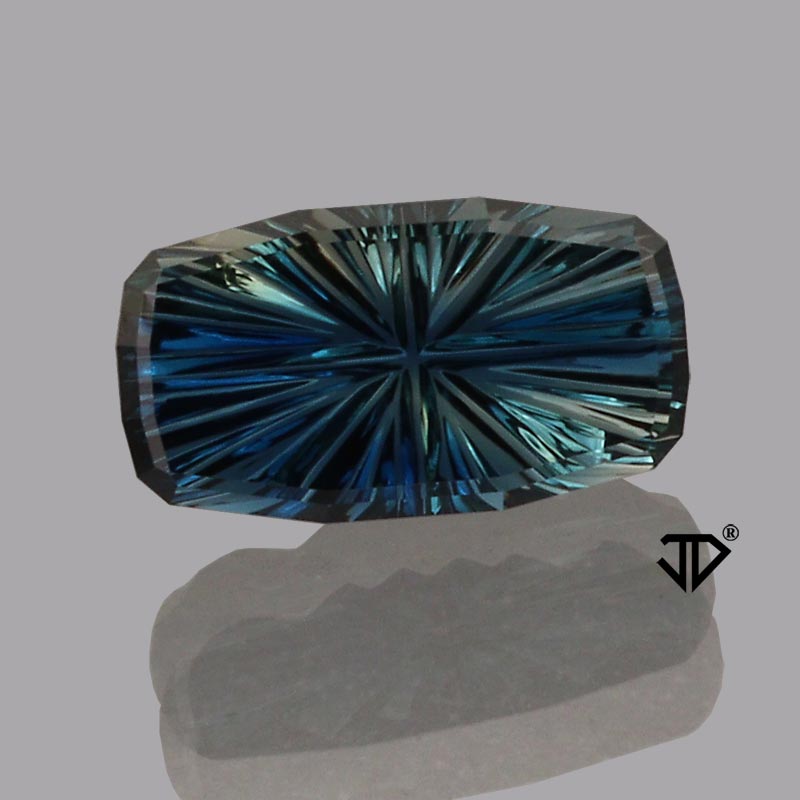 Teal Parti Color Australian Sapphire gemstone