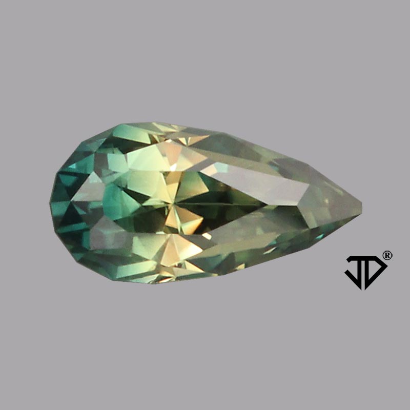 Unheated Parti Color Sapphire gemstone