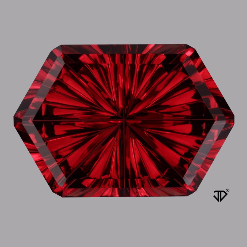 Rose Malaya Garnet gemstone