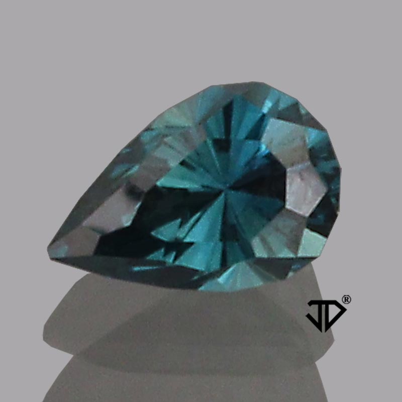 Teal Australian Sapphire view 3