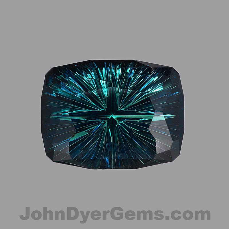 Rare Large Teal Unheated Sapphire gemstone