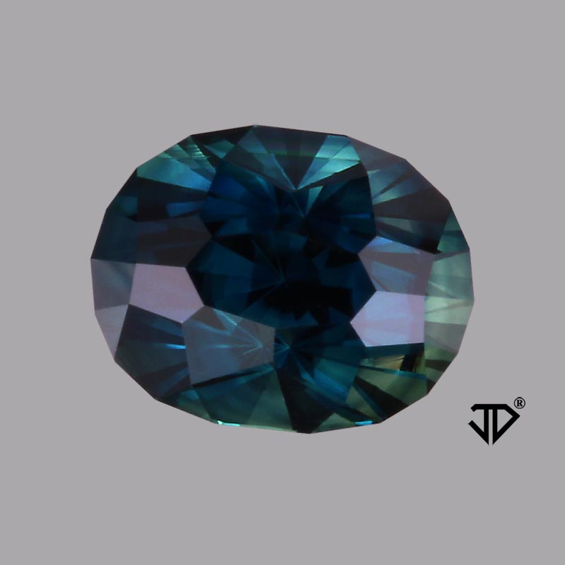 Teal Australian Sapphire gemstone