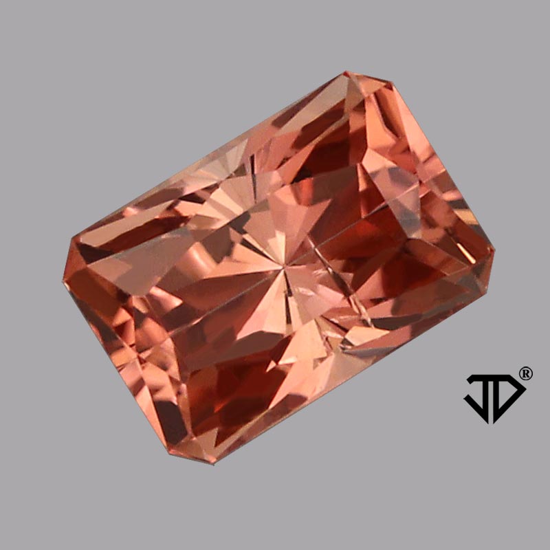 Salmon Pink Tourmaline gemstone