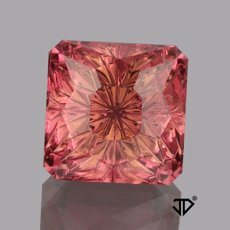 Salmon Pink Tourmaline gemstone