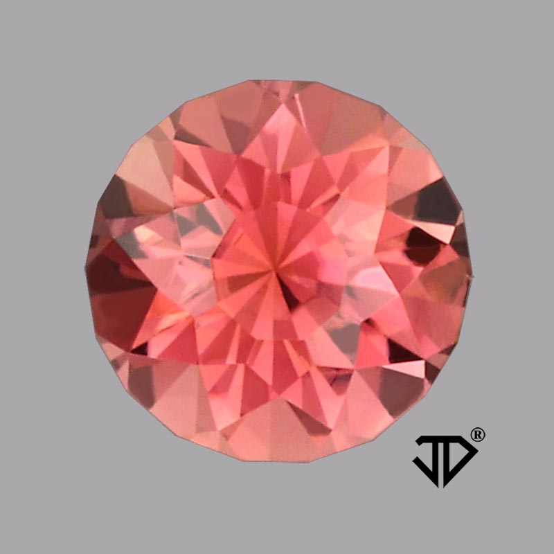 Salmon Pink Tourmaline gemstone