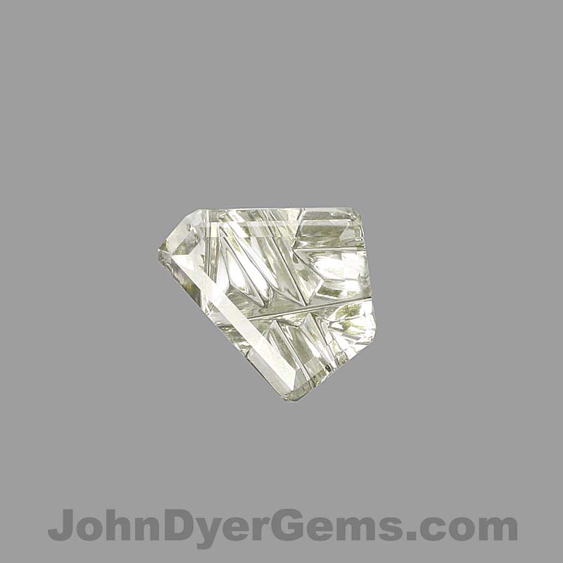 Pale Yellow Montana Sapphire gemstone