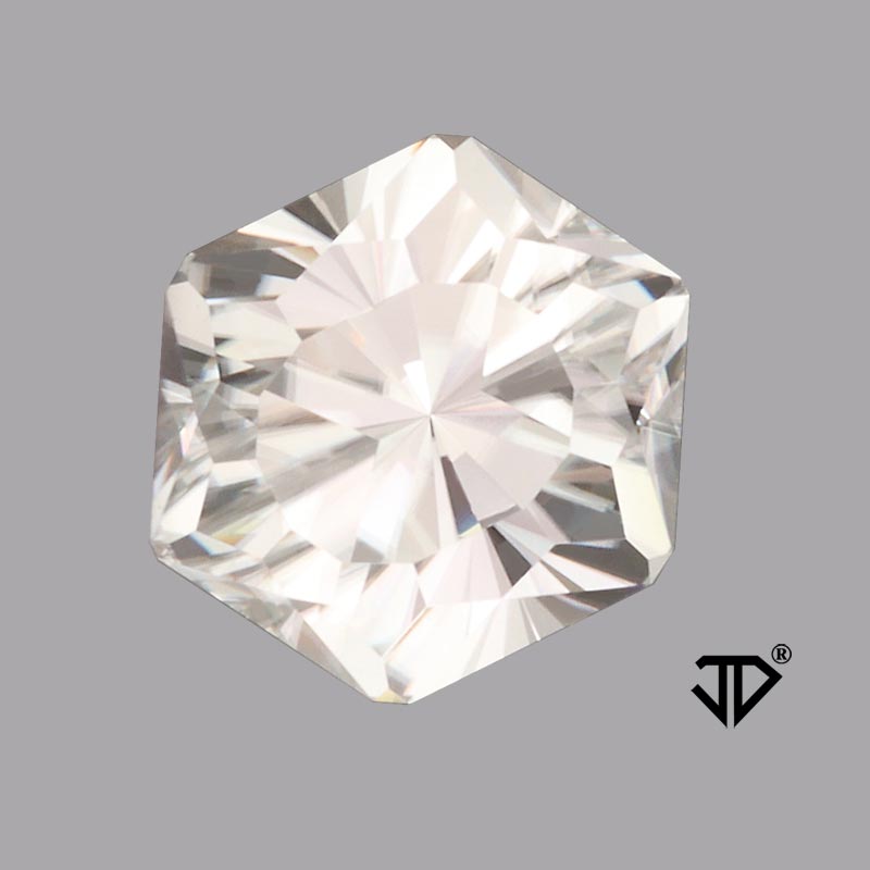 White Zircon gemstone