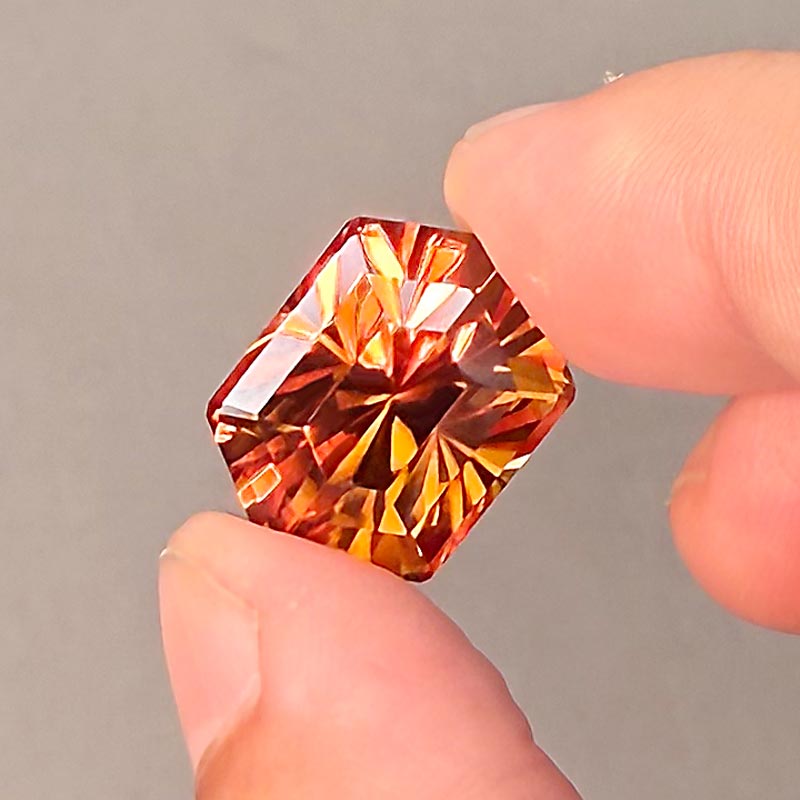 Orange Zircon view 3