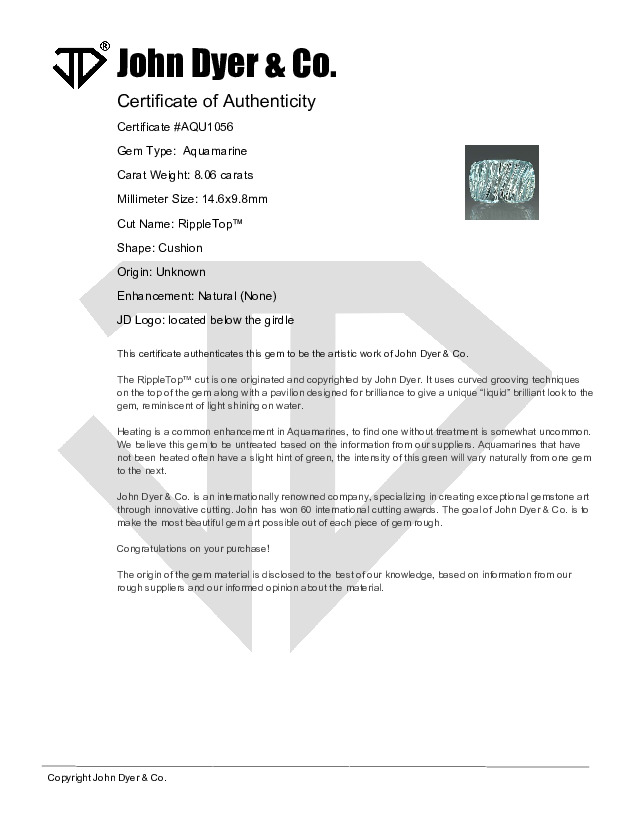 Certificate of Authenticity