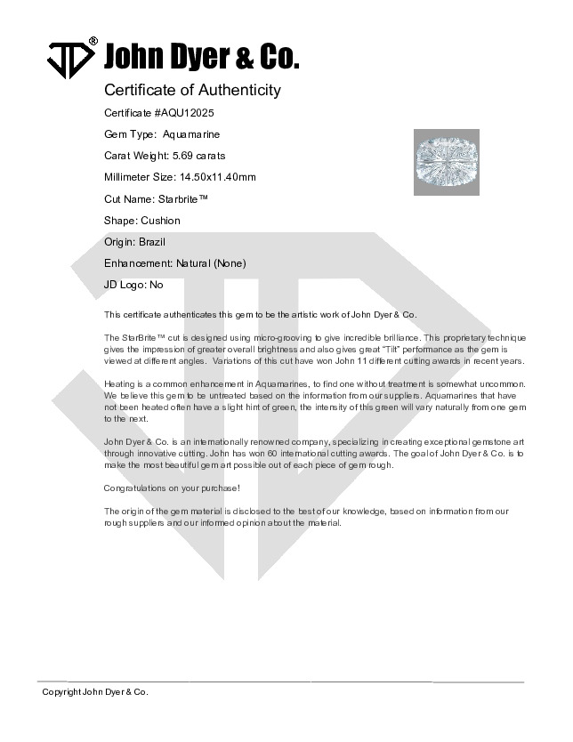 Certificate of Authenticity