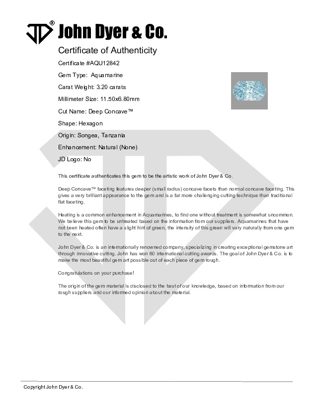 Certificate of Authenticity