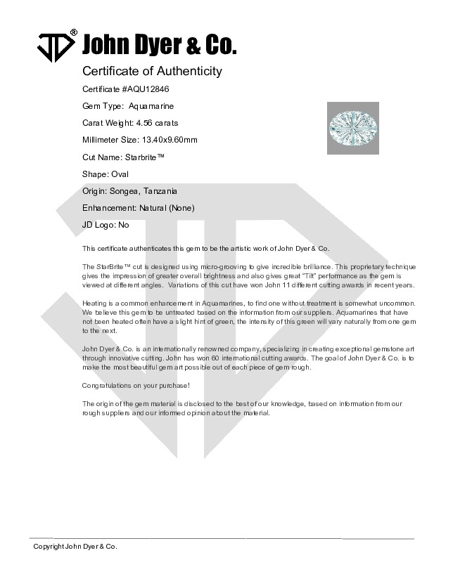 Certificate of Authenticity