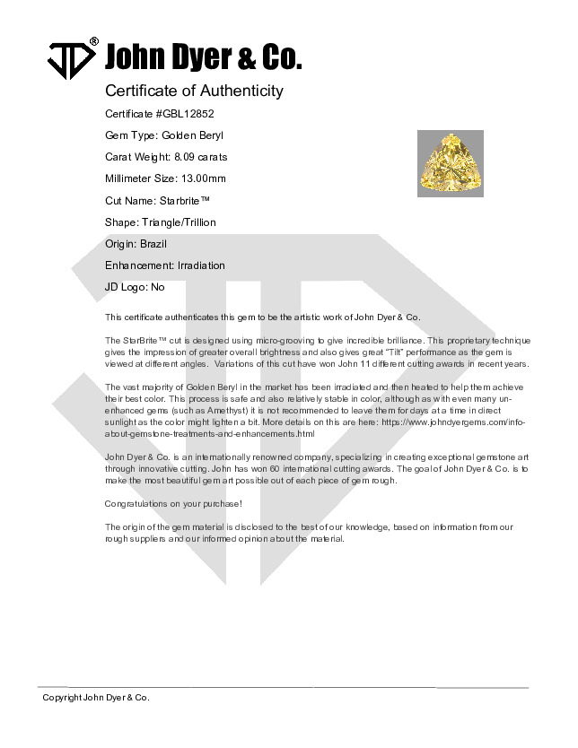 Certificate of Authenticity