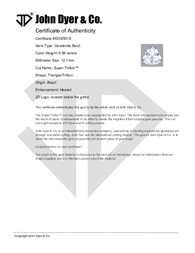 Certificate of Authenticity