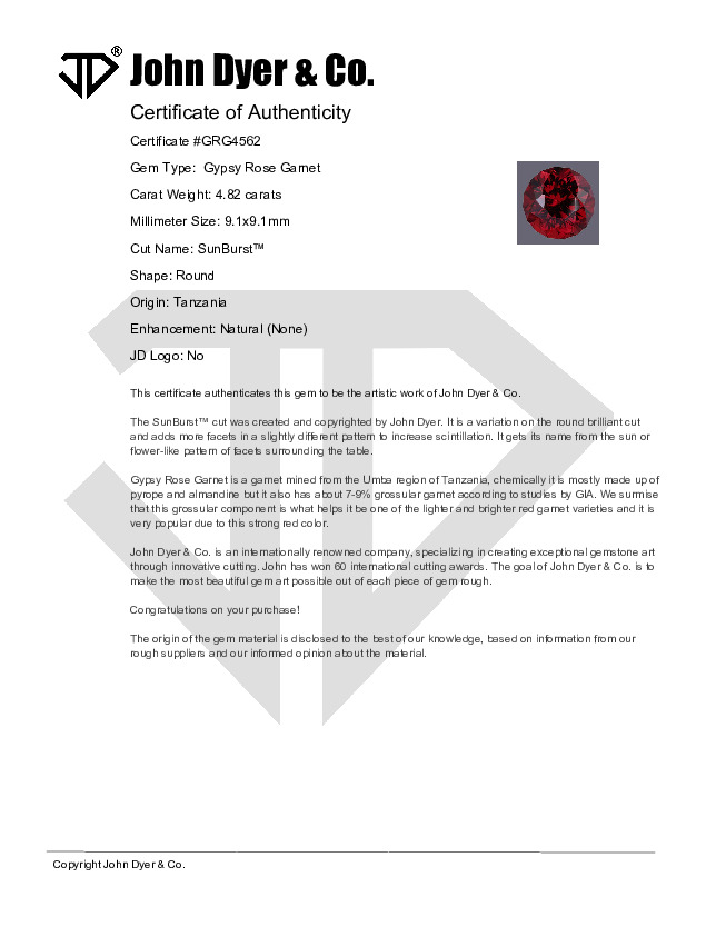 Certificate of Authenticity