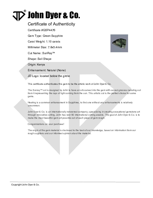 Certificate of Authenticity