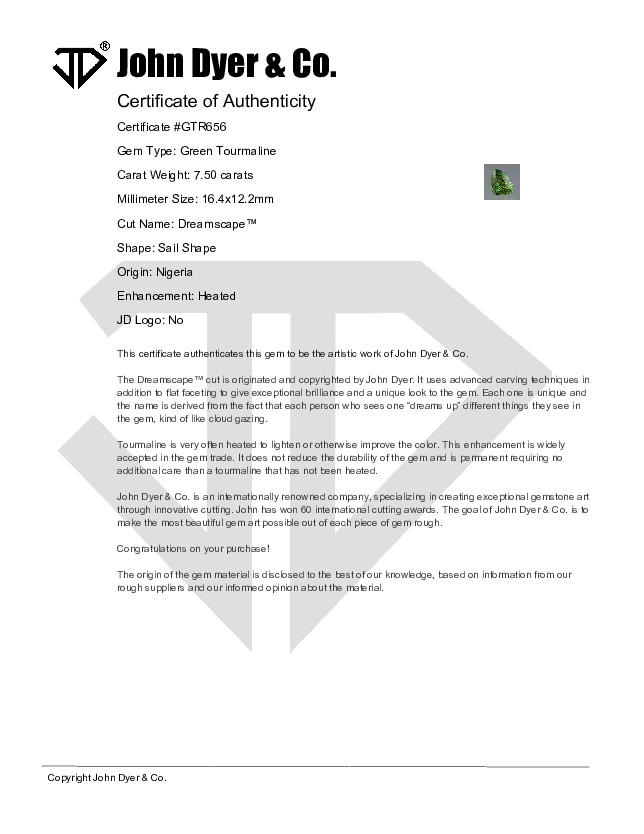 Certificate of Authenticity