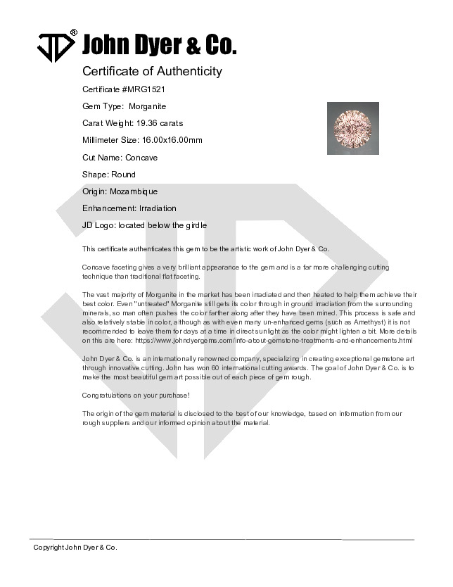 Certificate of Authenticity