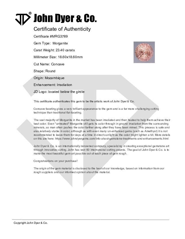 Certificate of Authenticity