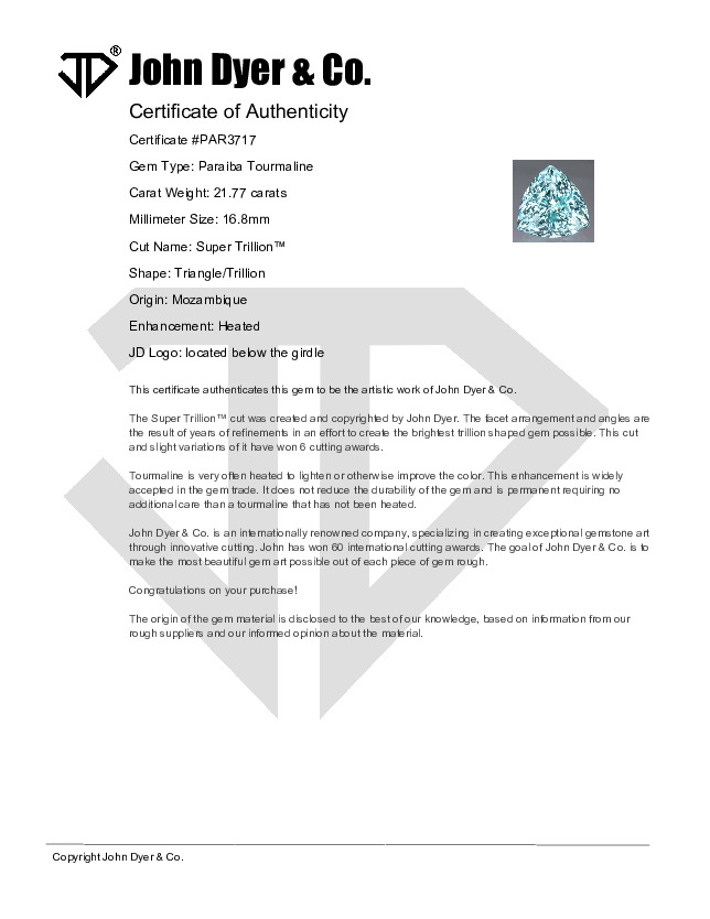 Certificate of Authenticity