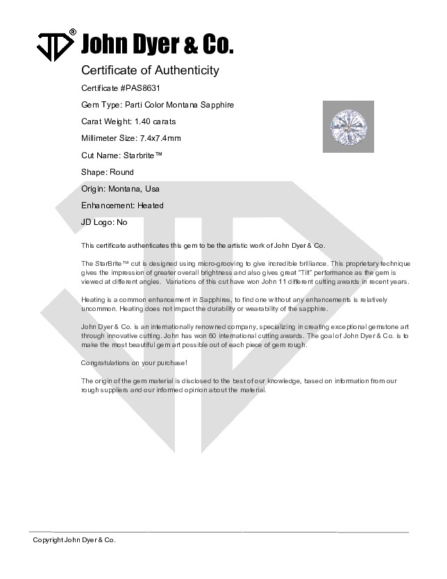 Certificate of Authenticity