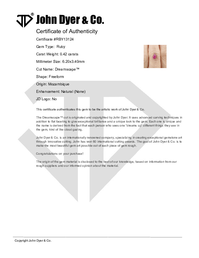 Certificate of Authenticity