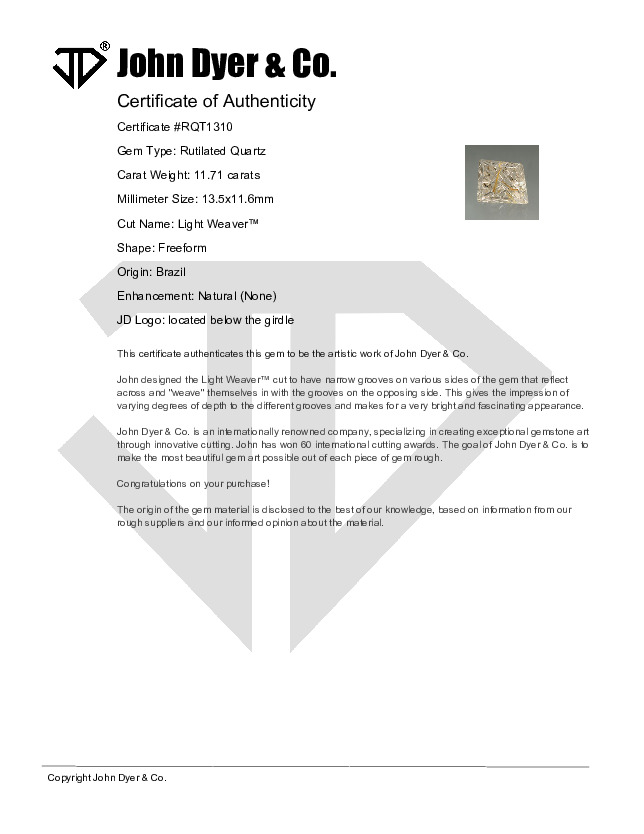Certificate of Authenticity
