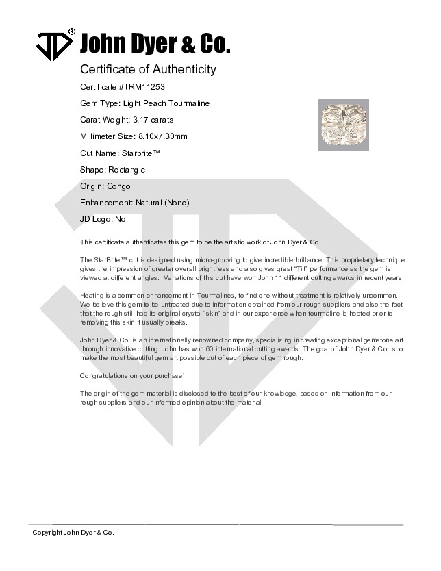 Certificate of Authenticity