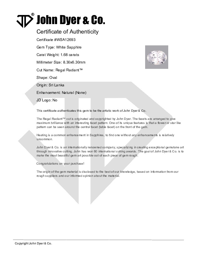 Certificate of Authenticity