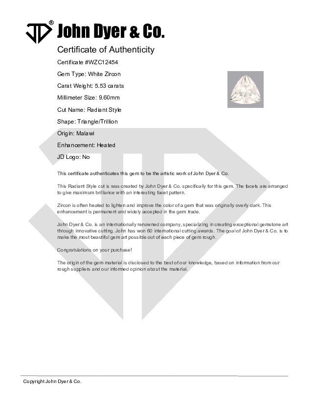 Certificate of Authenticity