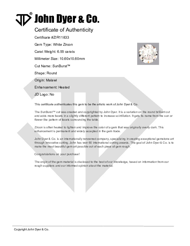 Certificate of Authenticity