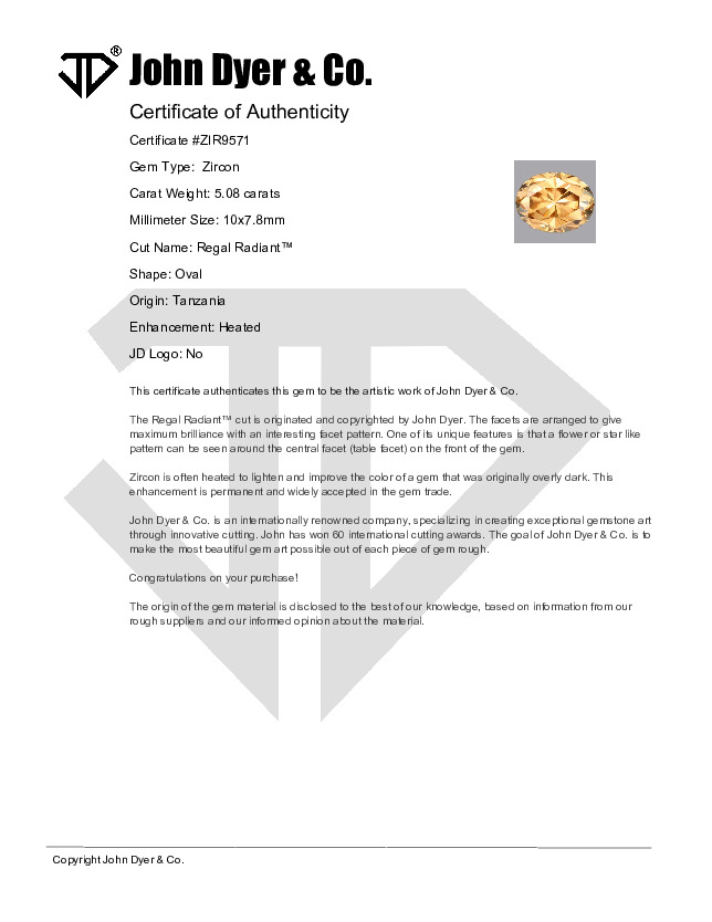 Certificate of Authenticity