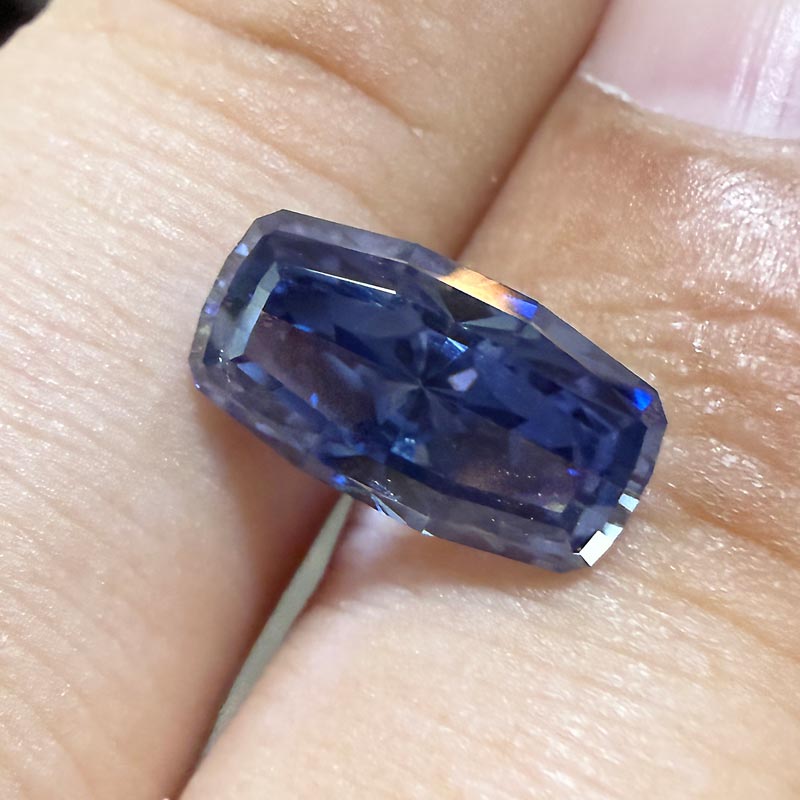 Unheated Blue Sapphire view 2