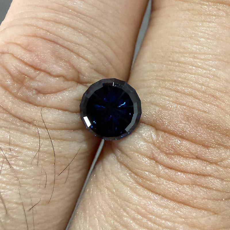 Dark Blue Australian Sapphire view 2