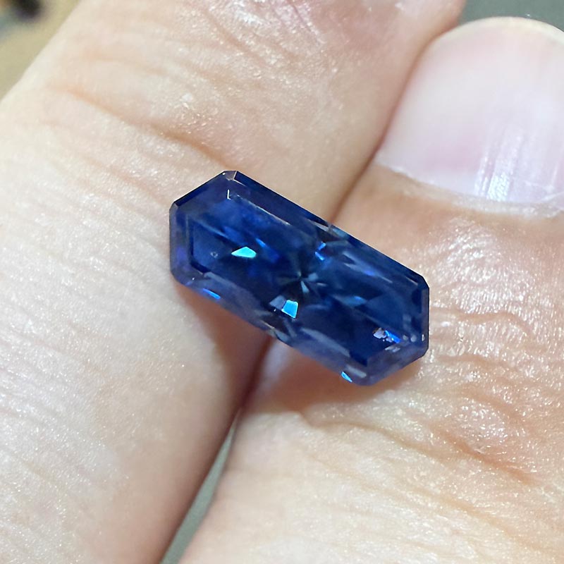 Unheated Blue Sapphire view 2
