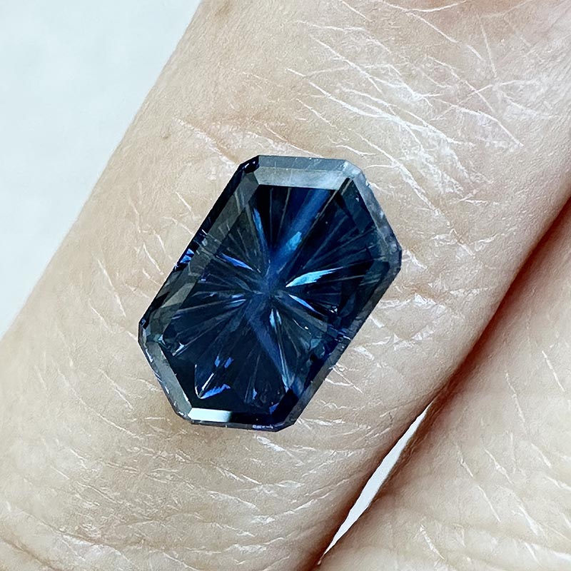 Blue Unheated Sapphire view 2