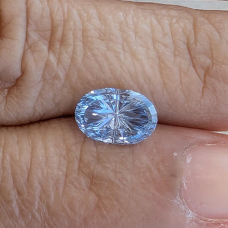Unheated Blue Sapphire view 2