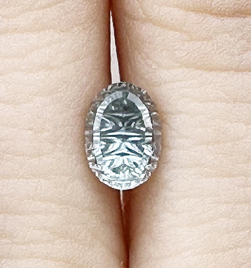 Blue Montana Sapphire view 2