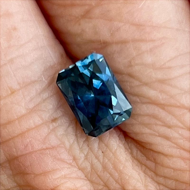 Blue Montana Sapphire view 2