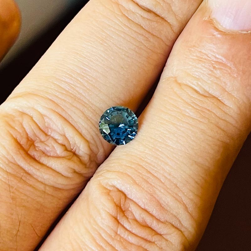 Blue Montana Sapphire view 2