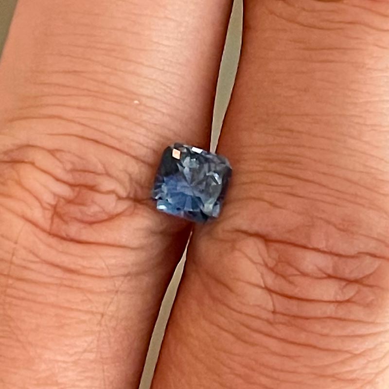 Blue Montana Sapphire view 2