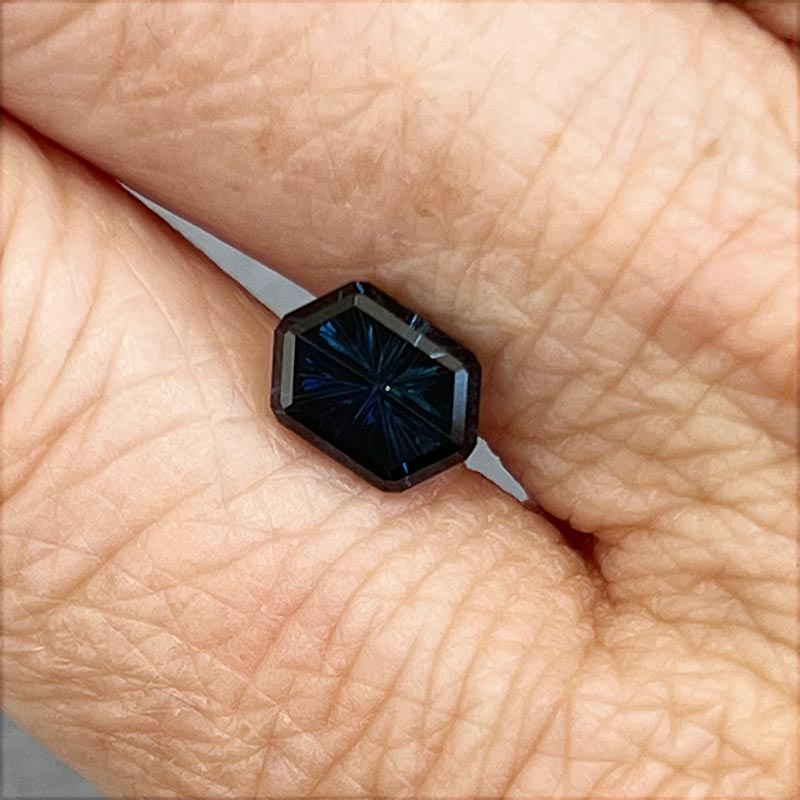 Dark Blue Australian Sapphire view 2