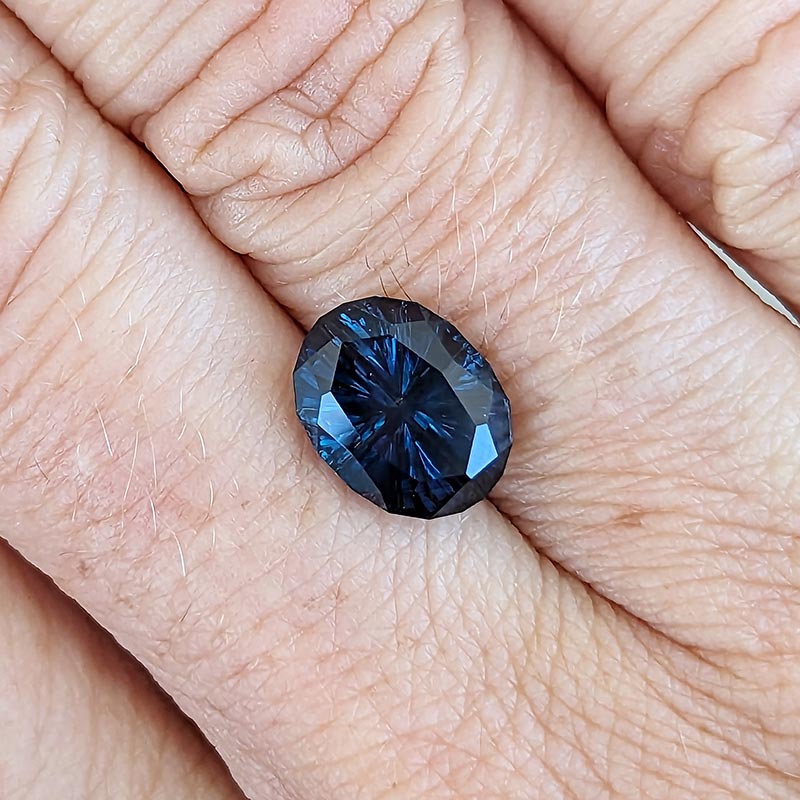 Blue Montana Sapphire view 2