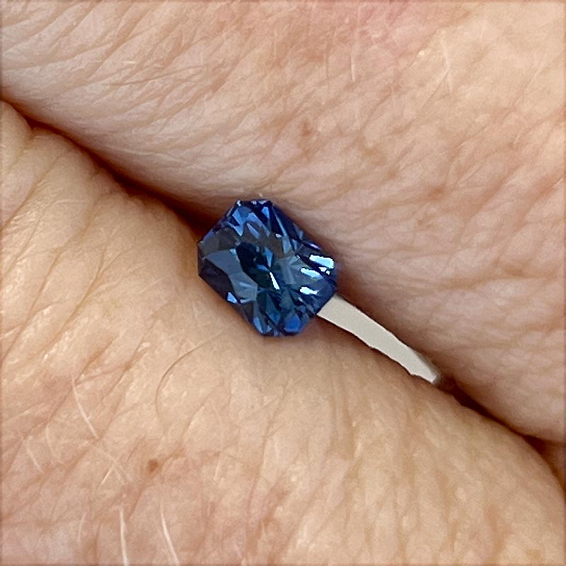 Blue Montana Sapphire view 2
