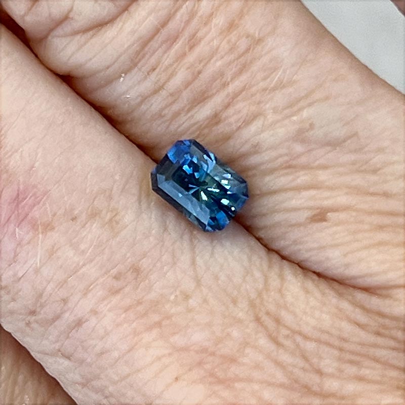 Blue Montana Sapphire view 2