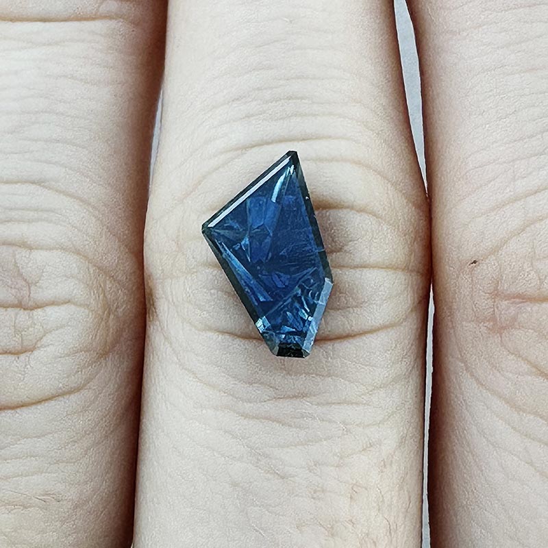 Blue Australian Sapphire view 2