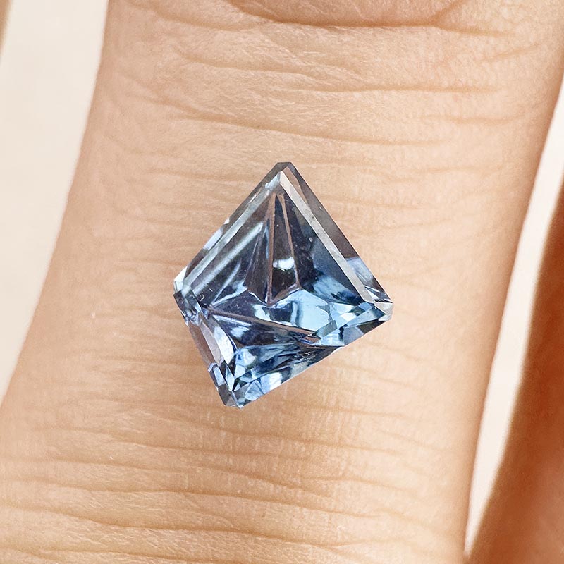 Unheated Blue Sapphire view 2