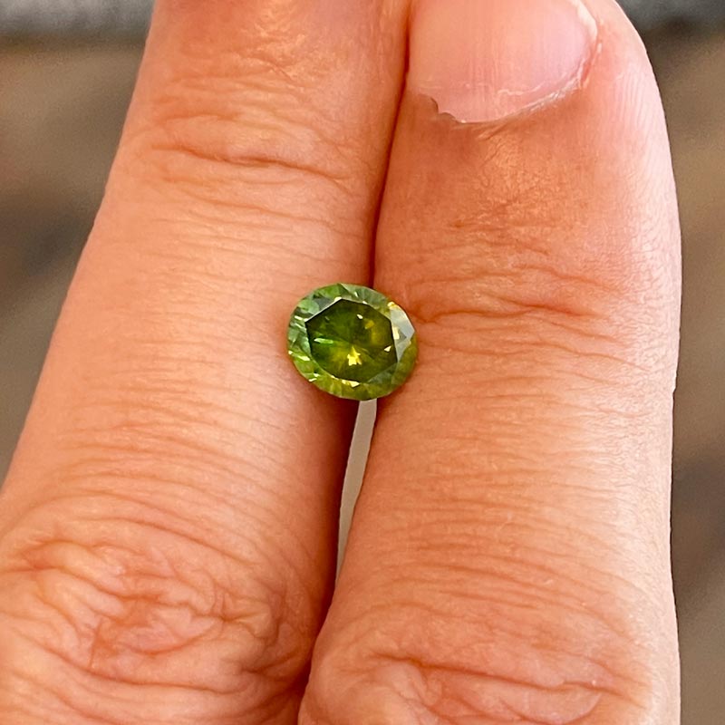 Demantoid Garnet view 2