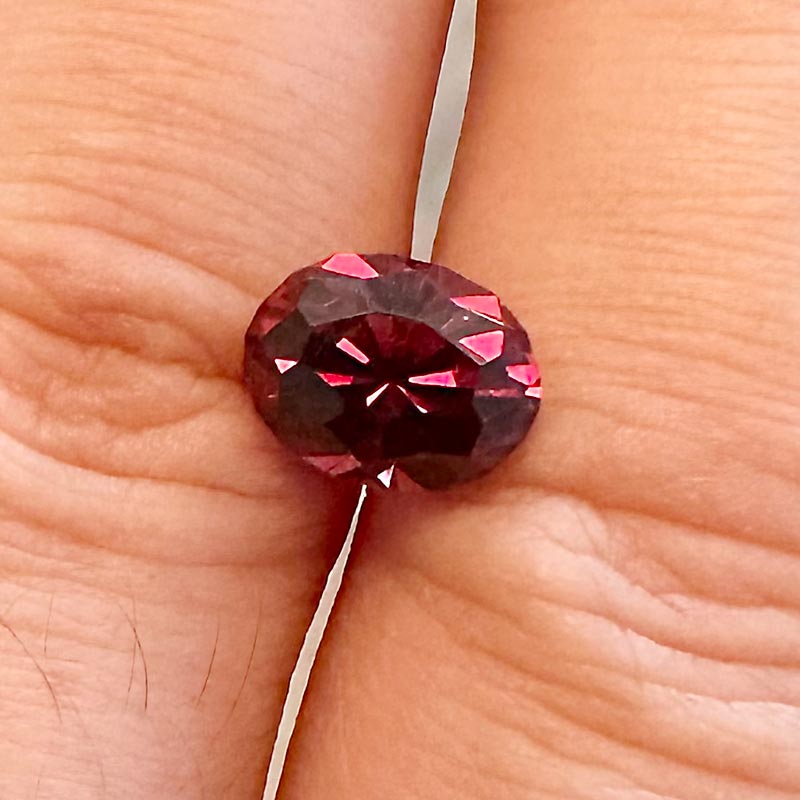 Rhodolite Garnet view 2